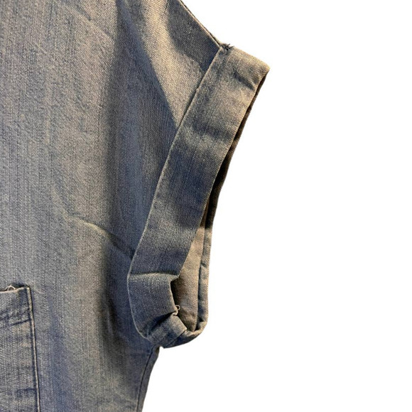 Zilcremo, Chambay Blue Shirt Dress, Mini, Soft Cotton, M - Picture 7 of 16